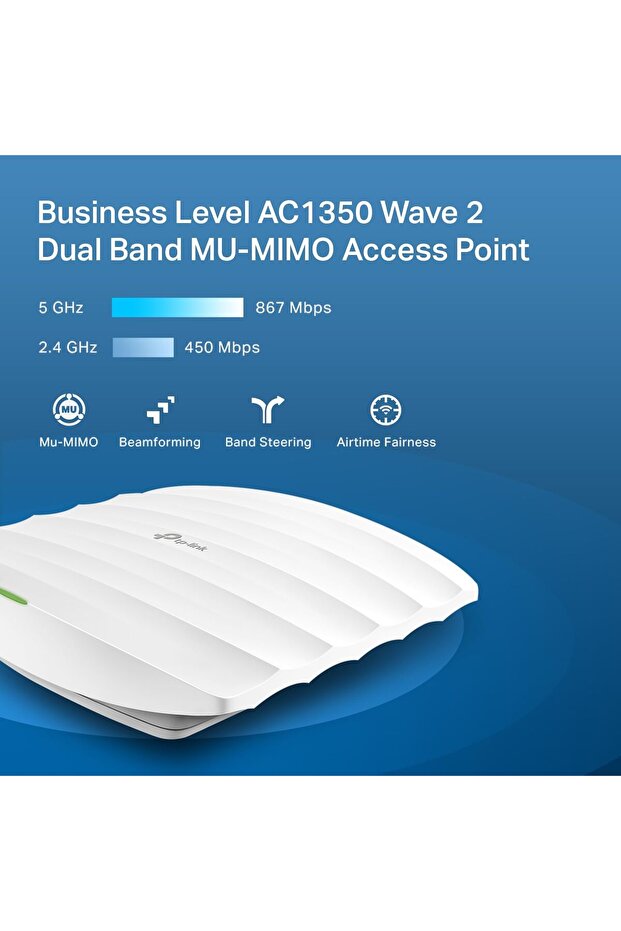 EAP223 w/No Adapter Omada AC1350 Gigabit Wireless Access Point Business WiFi Solution w/Mesh - 10