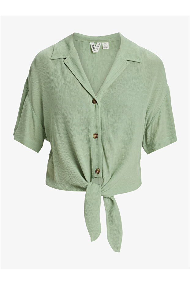 Koszula z krótkim rękawem - Damska lekka wiskoza Zrównoważona tkanina - 1