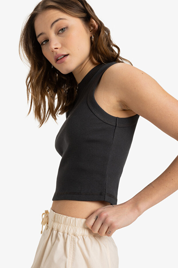 Damen-Tank – Algodón Polyester Elastano Blendi 2x2 Rib Factory - 5