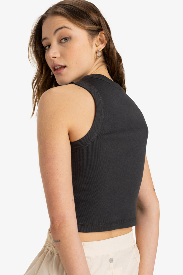 Damen-Tank – Algodón Polyester Elastano Blendi 2x2 Rib Factory - 4