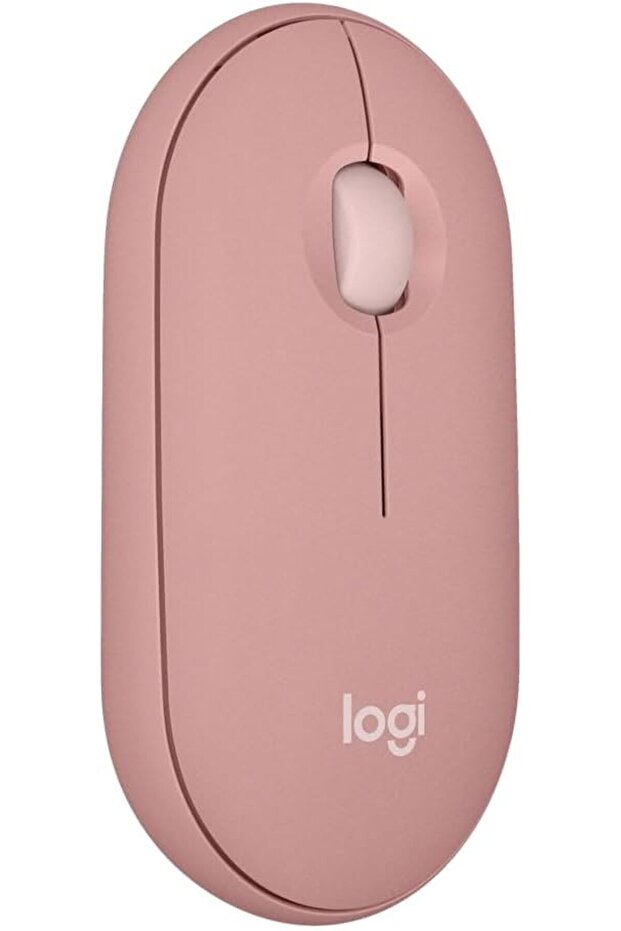 ماوس Pebble Mouse 2 M350s Slim Wireless Bluetooth Mouse، محمول، زر قابل للتخصيص، صوت هادئ - 1