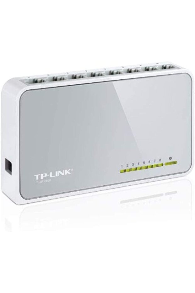 مفتاح علوي بلاستيكي 8 منافذ 10/100 متر - 5