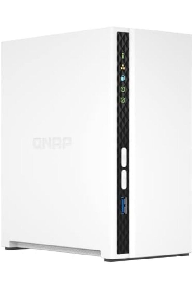 TS-233-US وحدة تخزين NAS مكتبية ميسورة التكلفة مزودة بـ 2 Bay ومعالج ARM Cortex-A55 رباعي النواة وذاكرة DDR4 RA سعة 2 جيجابايت
