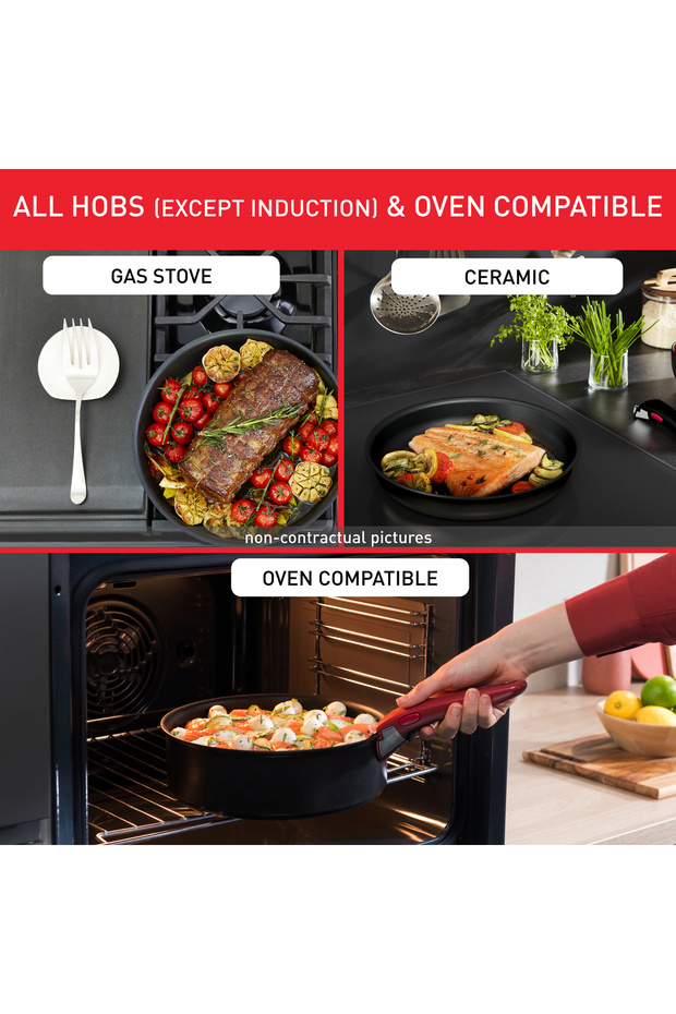 Ingenio Unlimited On | 10-Piece Cookware Set | Stackable | Non-stick Coating | L1599902 - 3