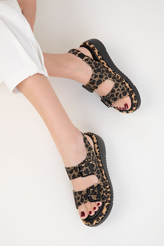 Leopárd női szandál 20358 - 2