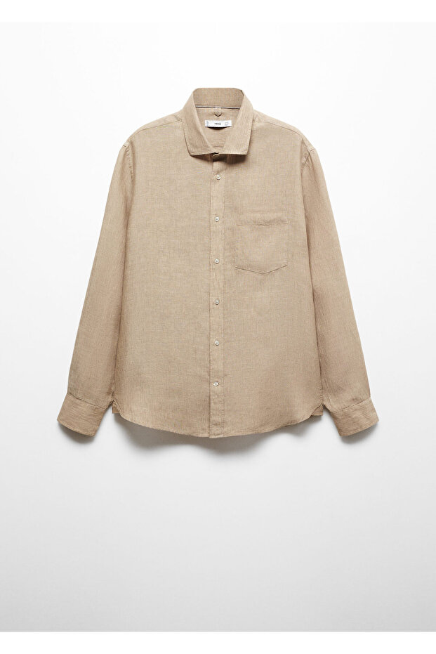 Erkek Bej Gömlek 67035983 - 1