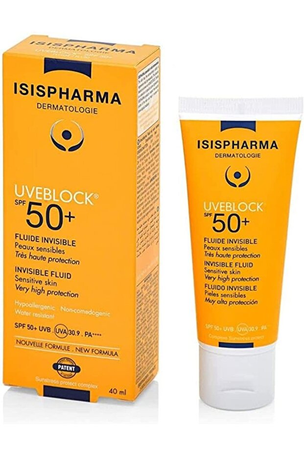 سائل غير مرئي من ايزيس فارما UVEBlock 50+، 40 مل