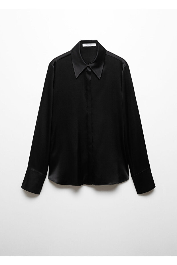 Siyah Kadın  Gömlek 67038653 - 5