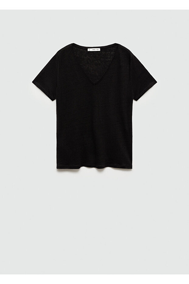 Women's Black T-Shirt 77120583