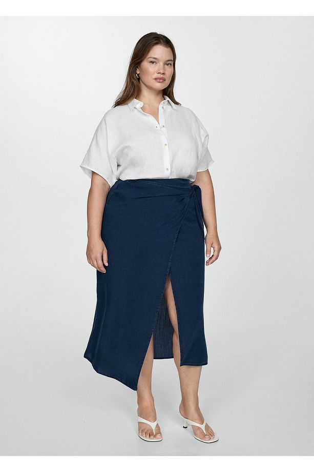 Koyu Denim Kadın  Etek 77150333 - 5