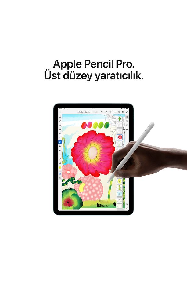 13" iPad Air Wi-Fi + Cellular 128GB - Mavi - 6