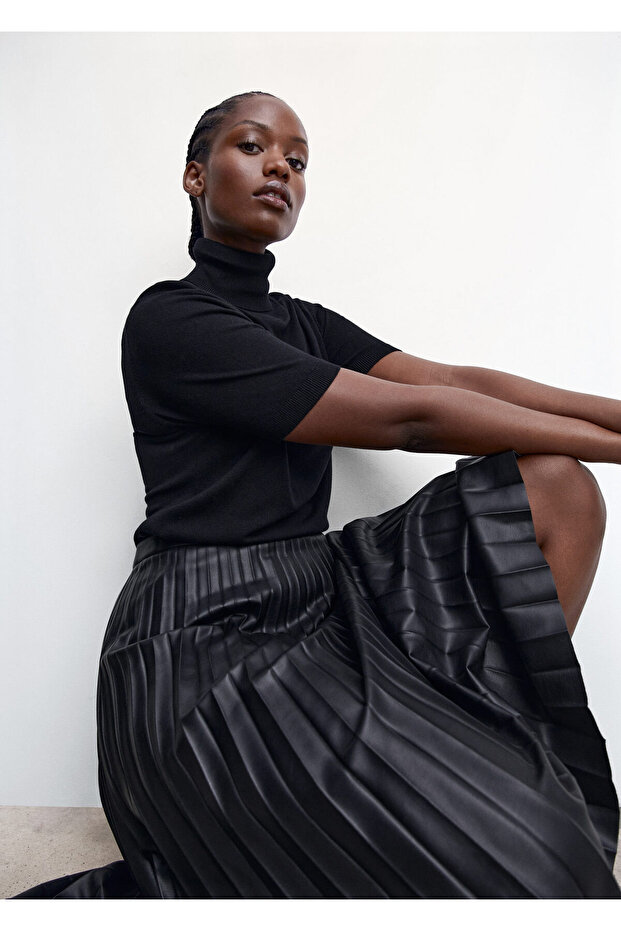 Černá dámská sukně 47132003 - 6