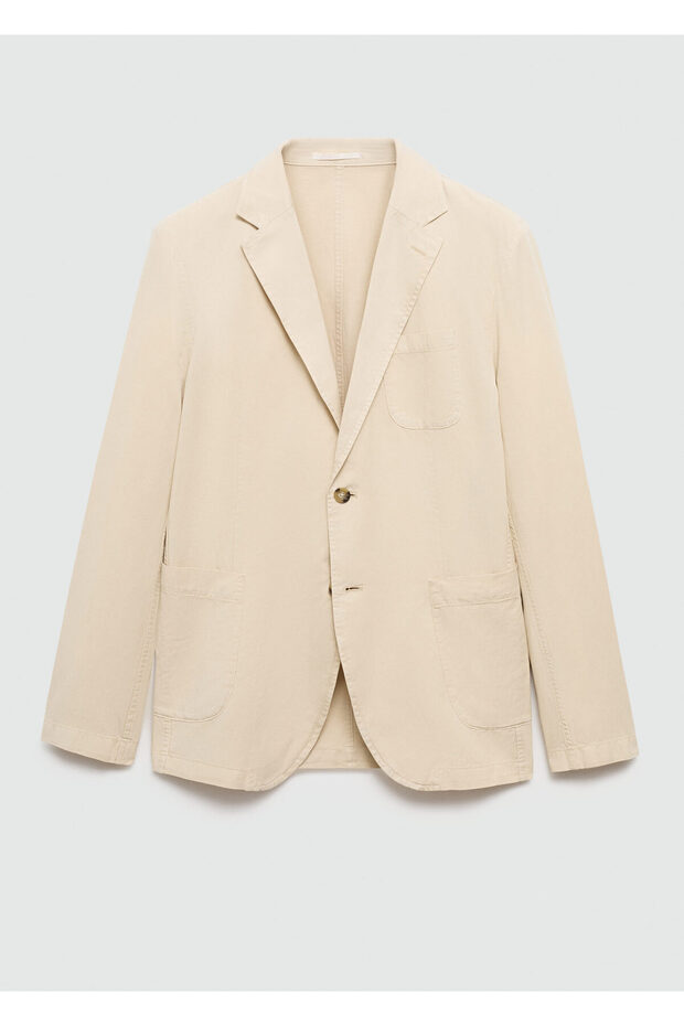 Erkek Bej Blazer Ceket 77110575 - 1