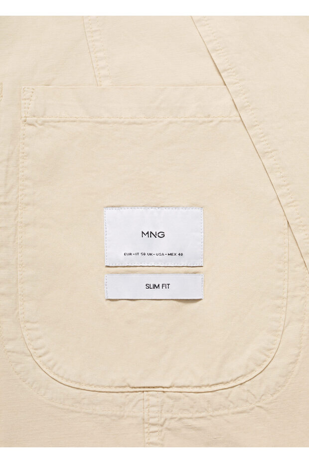 Erkek Bej Blazer Ceket 77110575 - 3