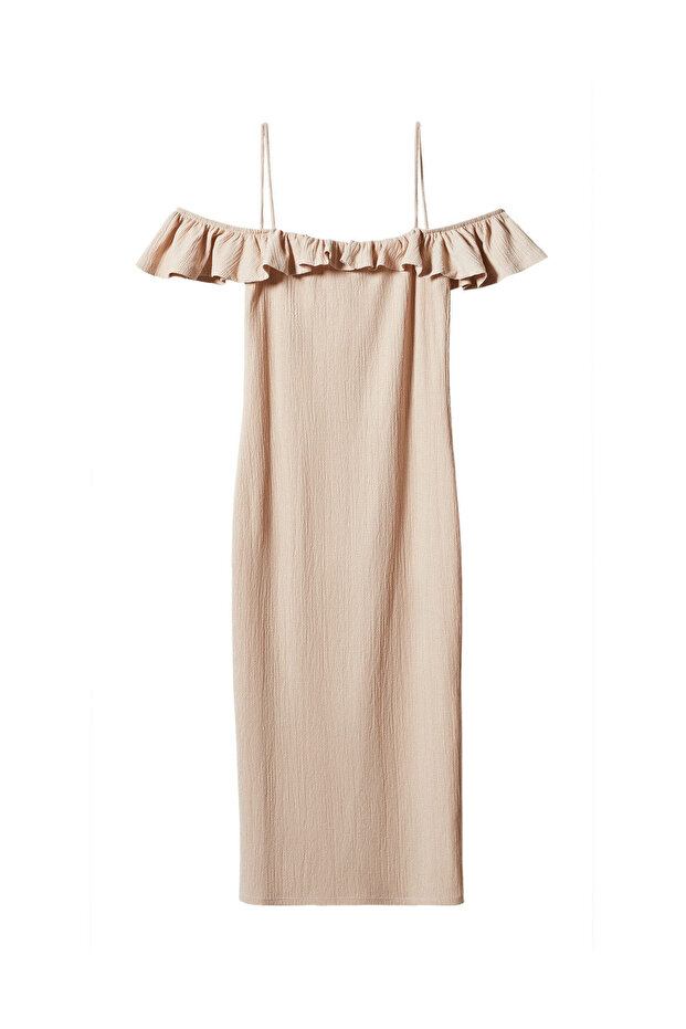 Strukturiertes Rüschenkleid - 2