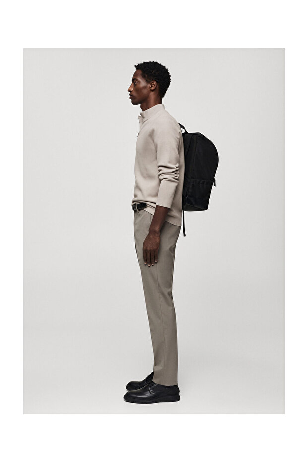 Zipped high collar sweater - 4