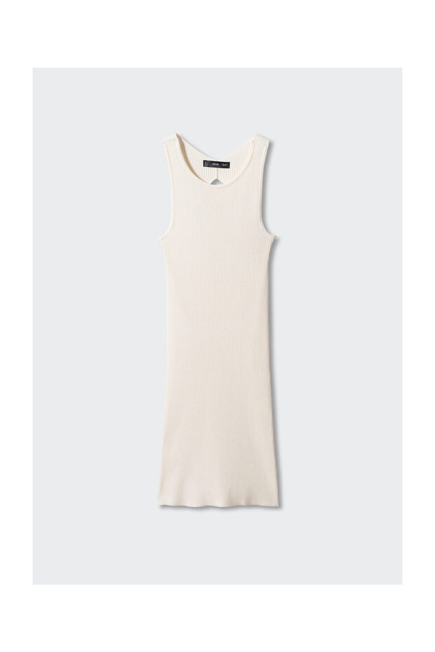 Knitted dress with open back - 1