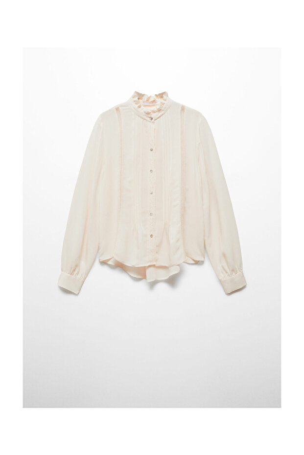 Spitzenbesetztes Hemd - 1