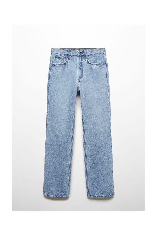 Mid-rise straight jeans - 1
