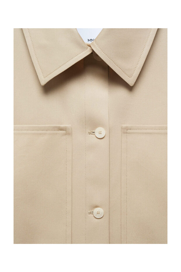Oversized overshirt with pockets - 7