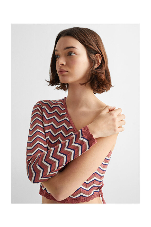 Asymmetric knit sweater - 3