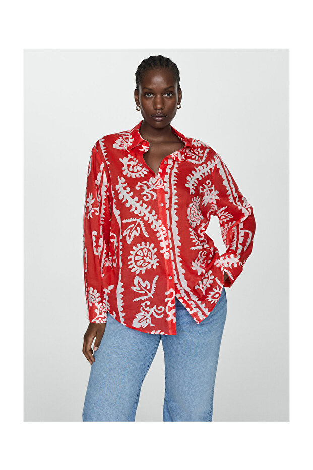 Printed oversize shirt - 9