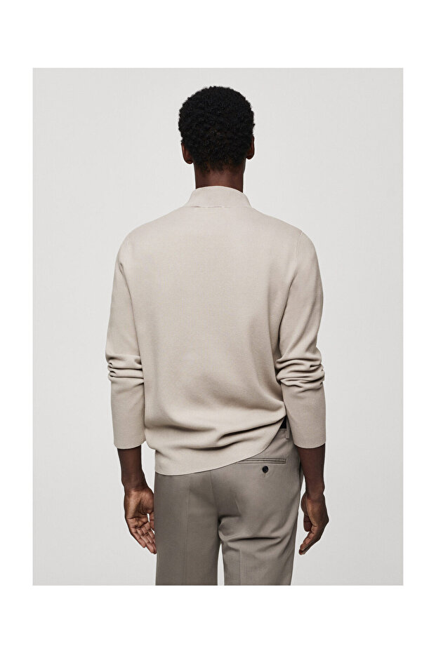 Zipped high collar sweater - 7