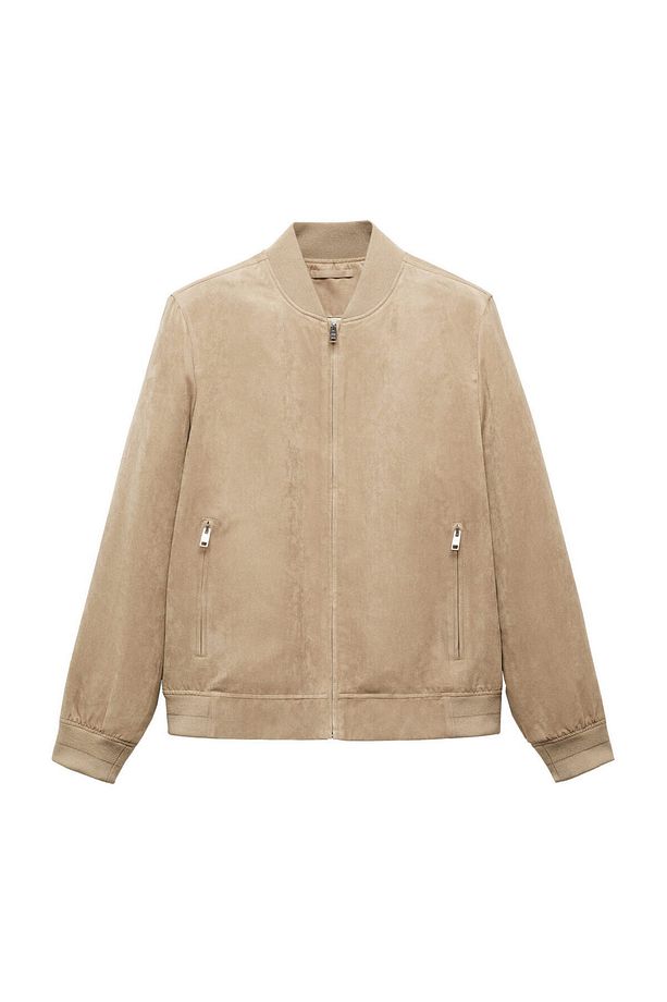 Suede-effect bomber jacket - 2