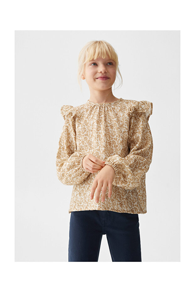 Ruffles printed blouse - 7