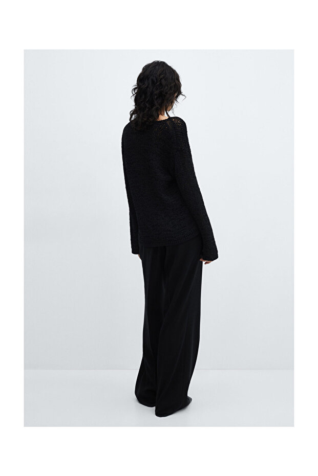 Boat-neck knitted sweater - 6