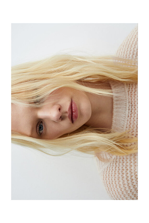 Oversized openwork sweater - 3