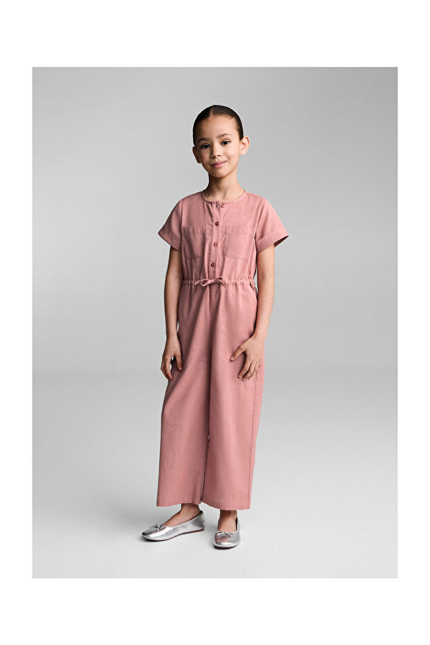 Bow linen jumpsuit - 7