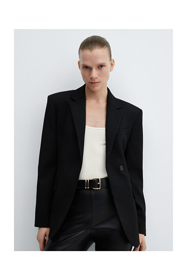 Leather-effect leggings with split hems - 5