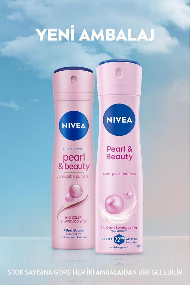Kadın Sprey Deodorant Pearl&Beauty 150ml,72 Saat Anti Perspirant Koruma, Pürüzsüz Koltuk Altı - 2