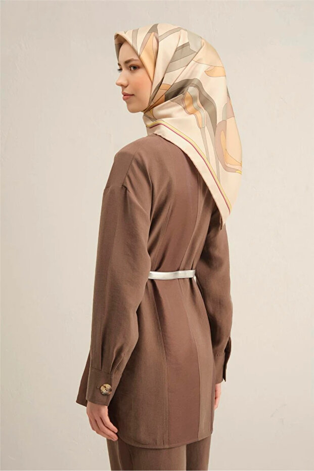 81 وشاح حريري منسوج 9302D