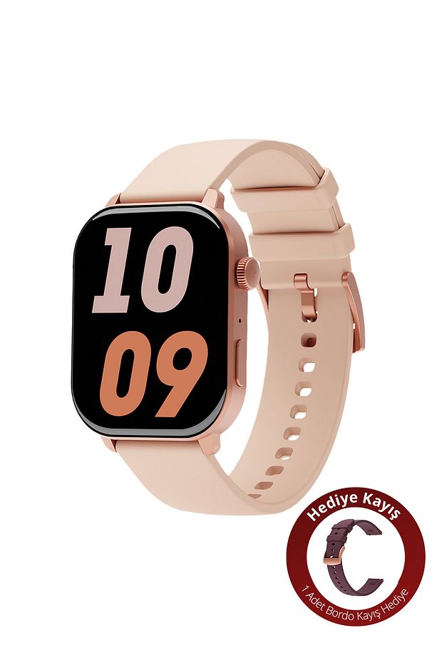 HiWatch Talk 2 Amoled Ekran Android ve IOS Uyumlu Silikon Kayışlı Akıllı Saat - 1