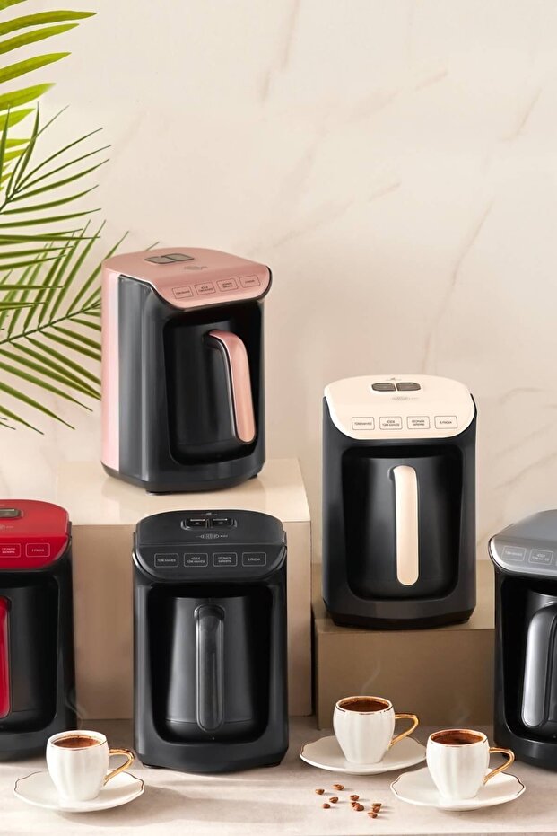 Hatır Közde török kávé és török kávéfőző Rosegold 5 csésze űrtartalom, sok hab - 5