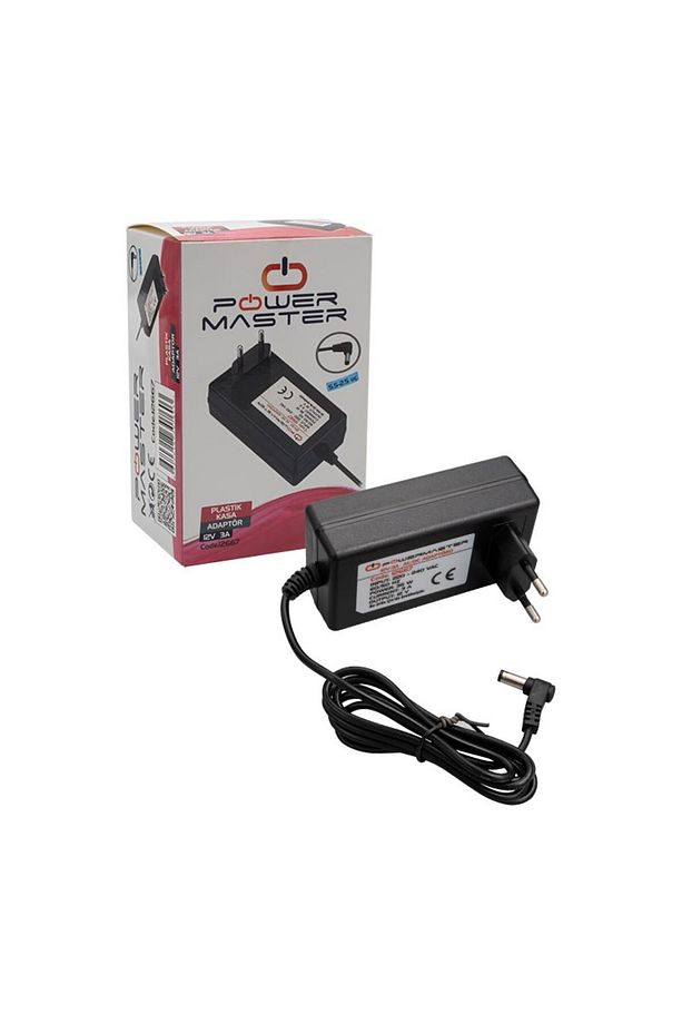 Pm-12667 12 Volt - 3 Amper 5.5*2.5 Mm Uçlu Plastik Kasa Priz Tipi Adaptör - 1