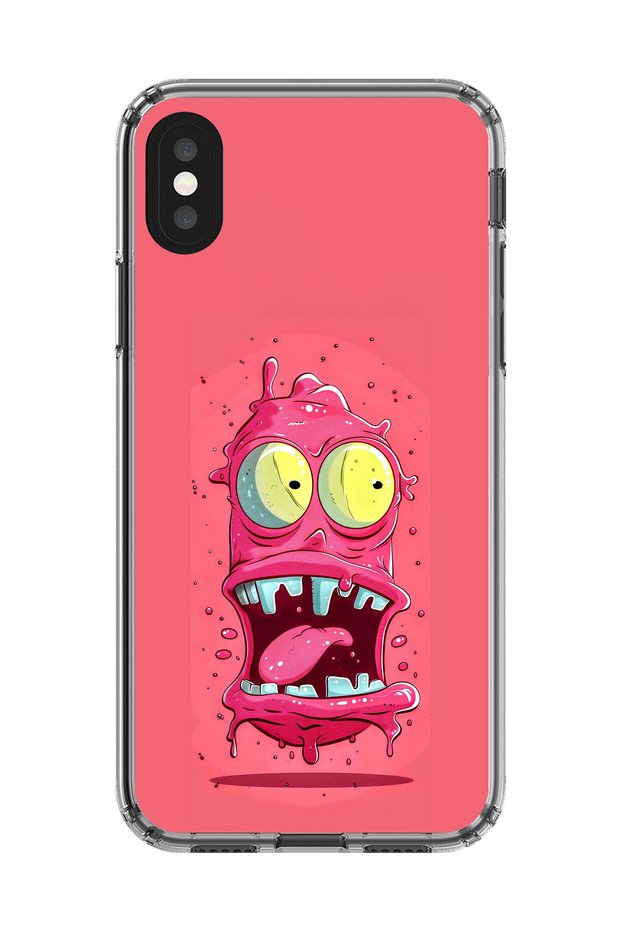 حافظة شفافة متوافقة مع هاتف iPhone XS Max بتصميم فيروس 1