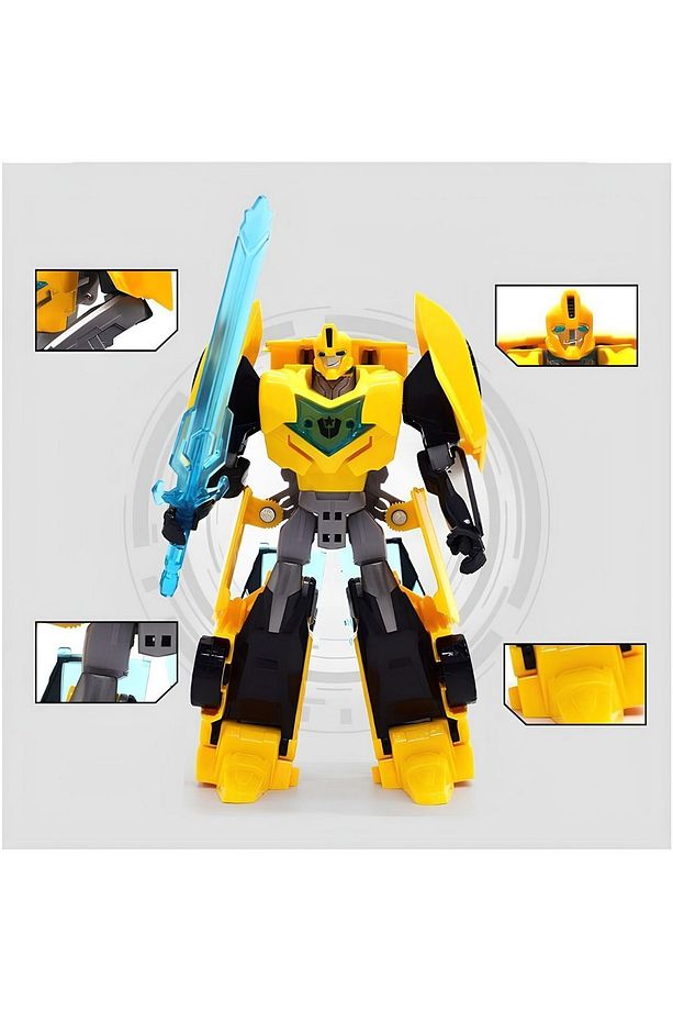 Oyuncak Metal Gövdeli Dönüşebilen Savaşçı Robot - 3