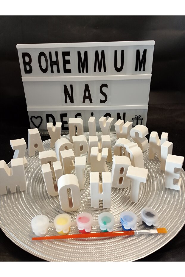 Harf tas boyama seti - 1