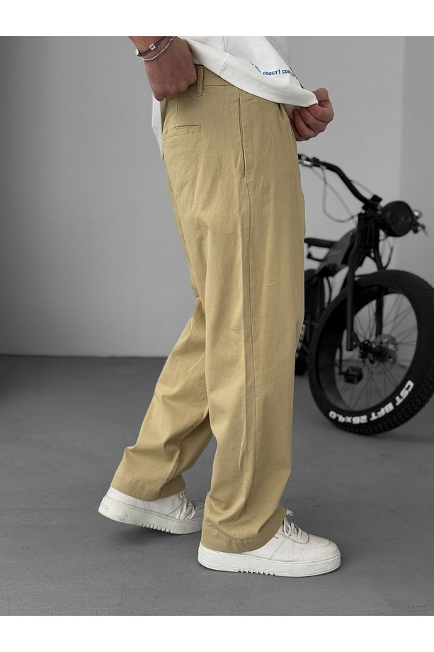 Bej Basic Boyfriend Pantolon KE-1008/1005/1009 - 5