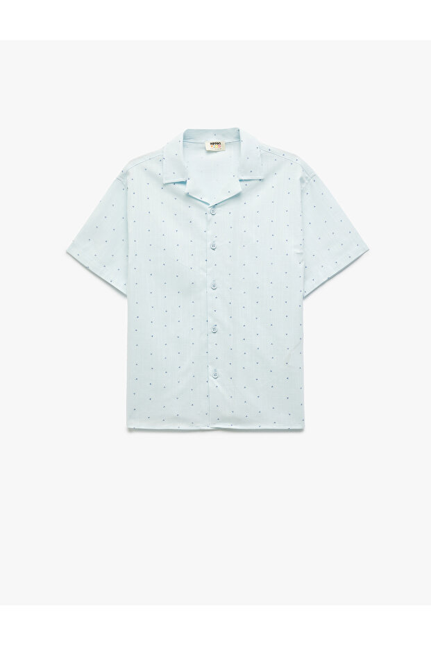 Cotton Patterned Short Sleeve Shirt