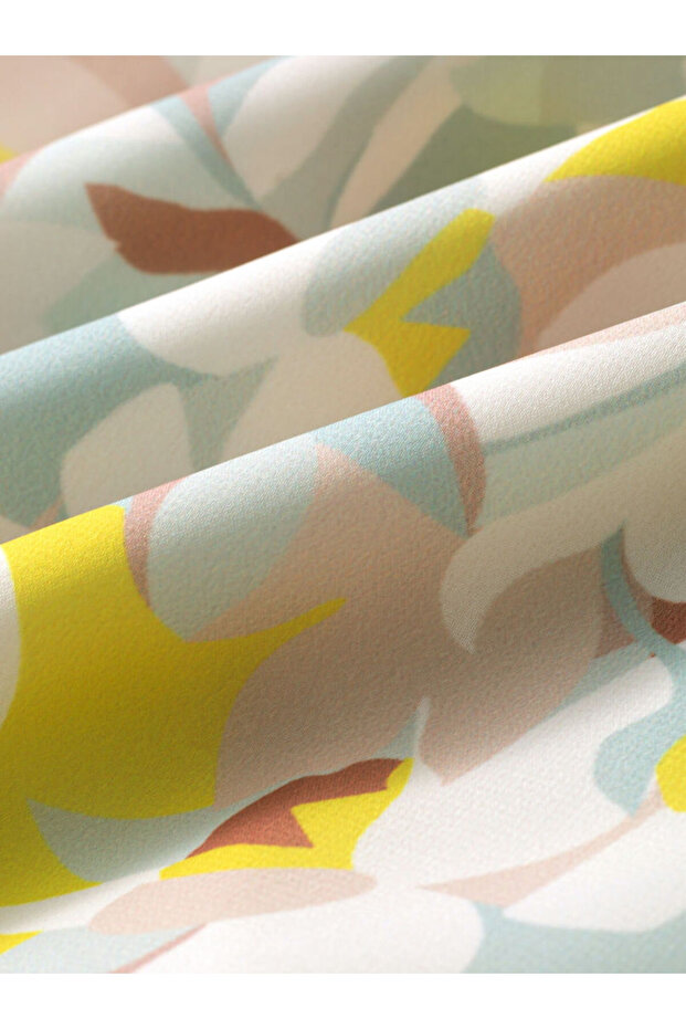 فستان مطبوع غير متماثل - 4