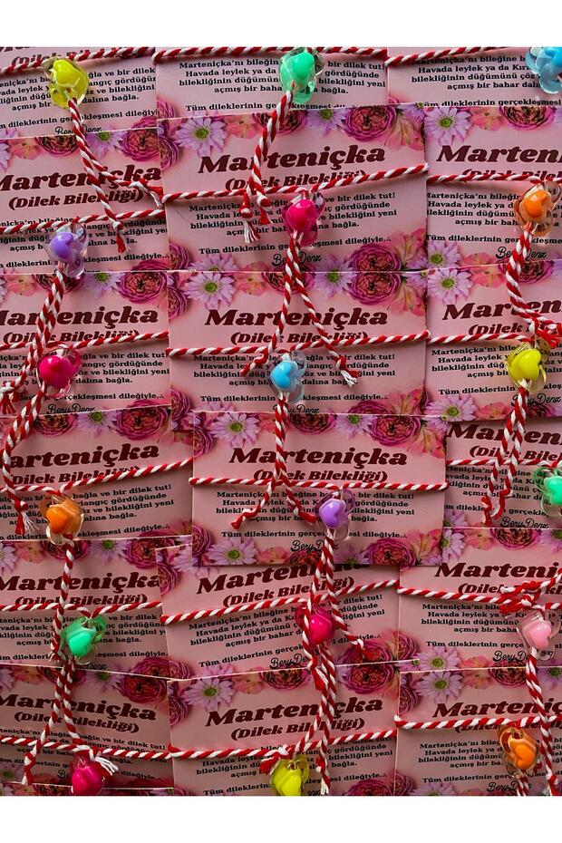 5 Pieces of Martenitska Bracelet (with Card + Gift Package)