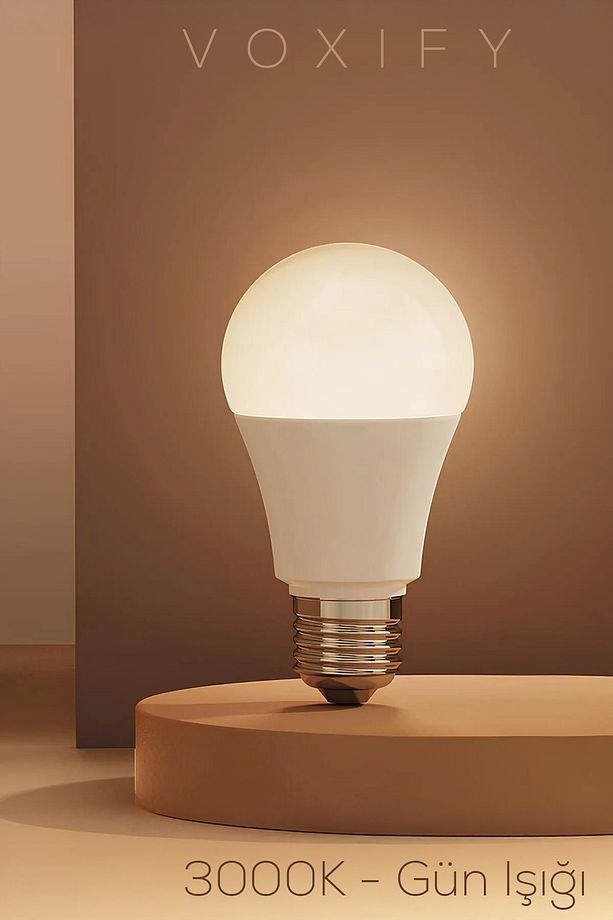 Gün Işığı Led Ampul E27 Lambader Uyumlu E27 Duy 3000K - 1