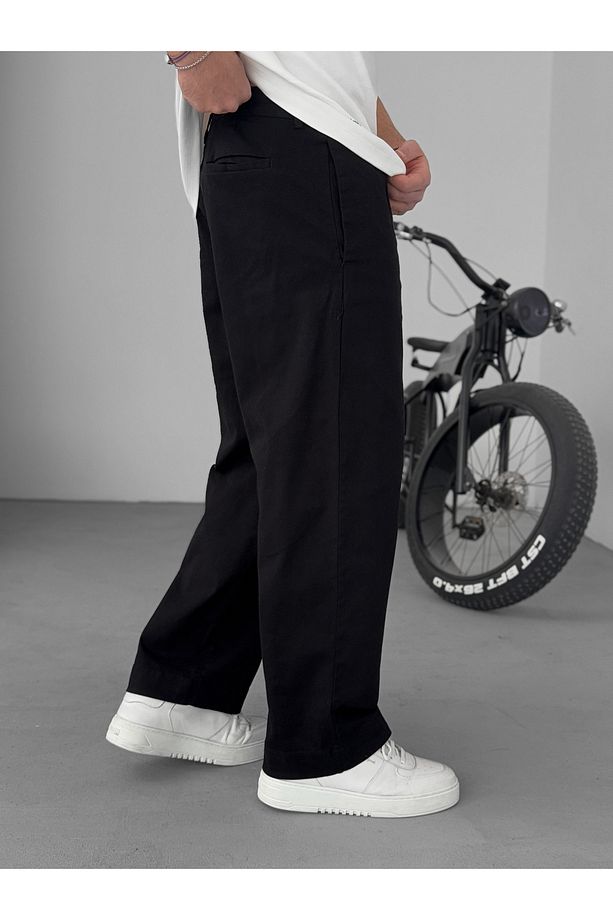 Siyah Basic Boyfriend Pantolon KE-1008/1005/1009 - 3