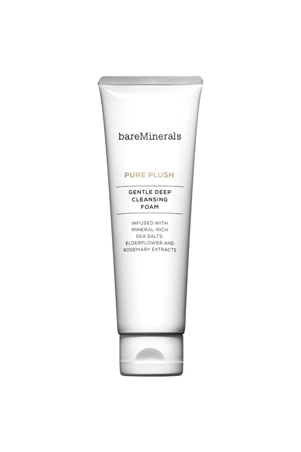 Pure Plush Gentle Deep Cleansing Foam, Nourishing Vegan Face Cleanser, SLS-Free