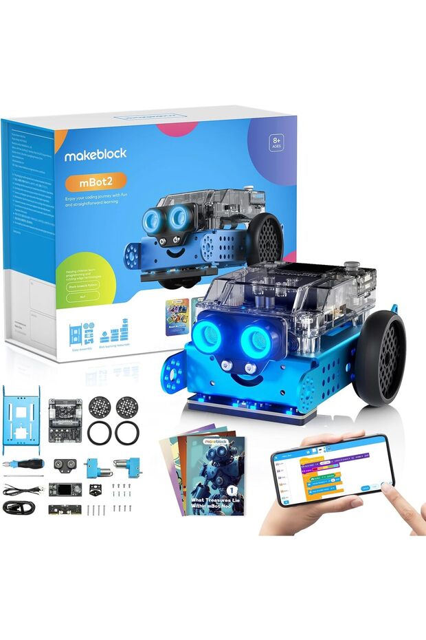 روبوت البرمجة mBot2 للأطفال، روبوت التعلم بالذكاء الاصطناعي يدعم برمجة Scratch وPython - 1