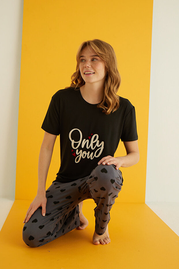 طقم بيجامة من الخيزران - 1